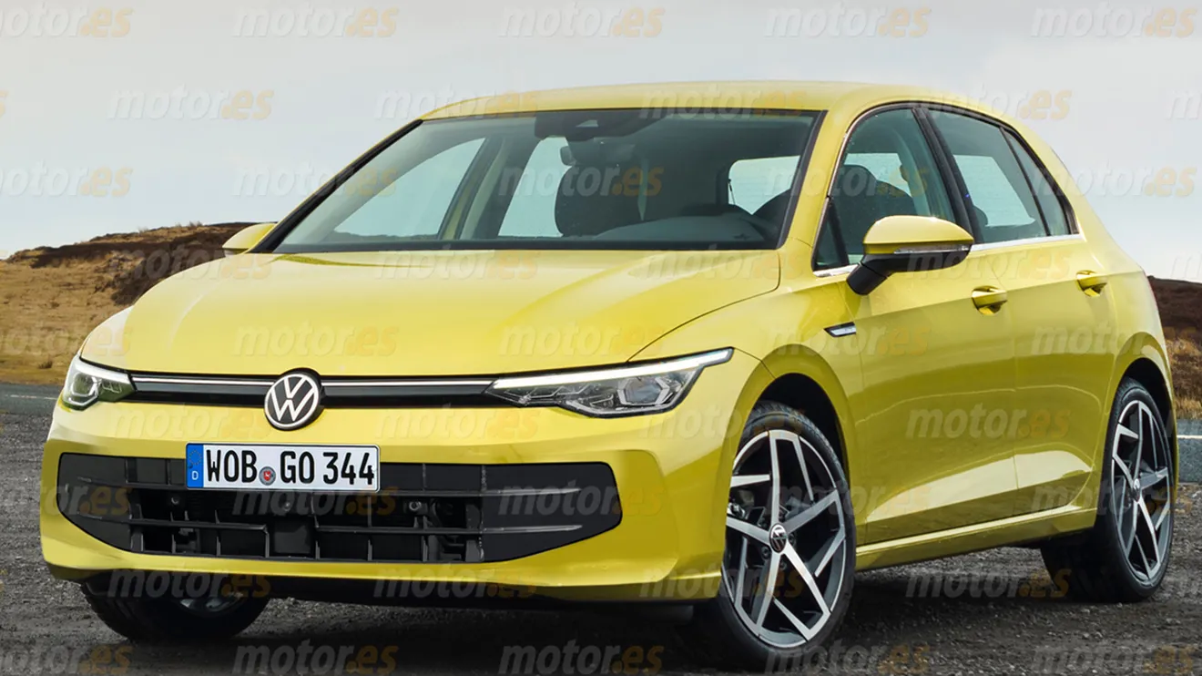 Recreación Volkswagen Golf Facelift 2024