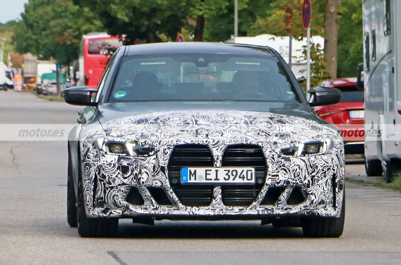 El BMW M3 también recibirá una nueva imagen más agresiva, el sedán afronta ya sus primeras pruebas con destacadas novedades