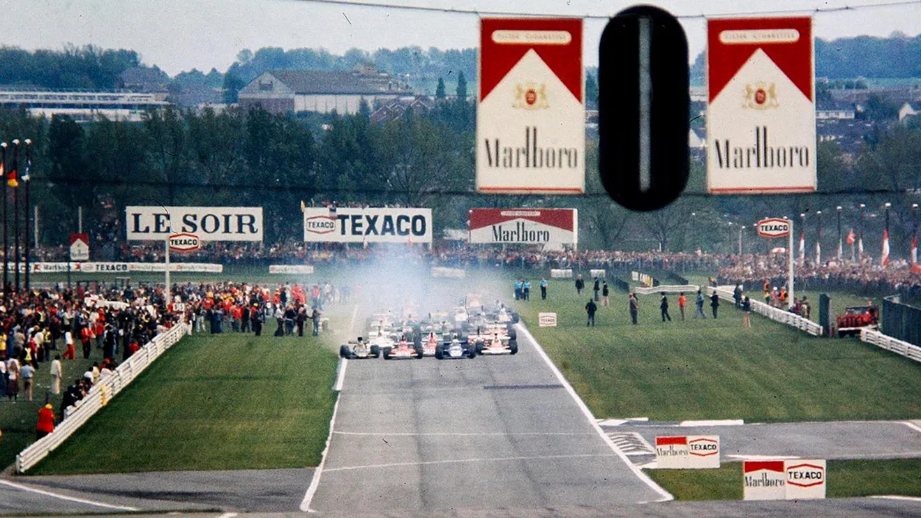 La salida del Gran Premio de 1974