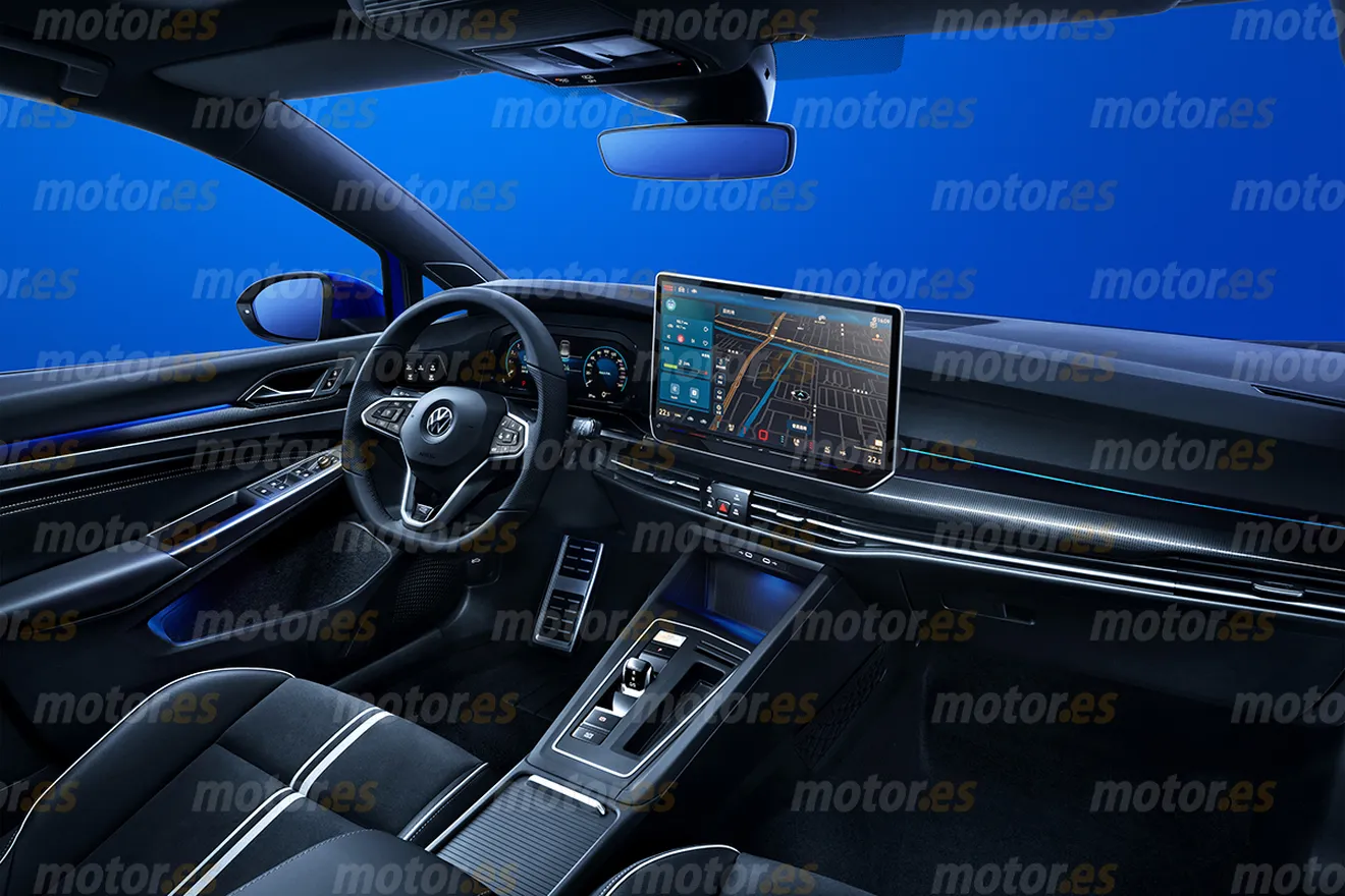 Descubre el sofisticado interior del Volkswagen Golf, el compacto llega en 2024 con una atmósfera más tecnológica