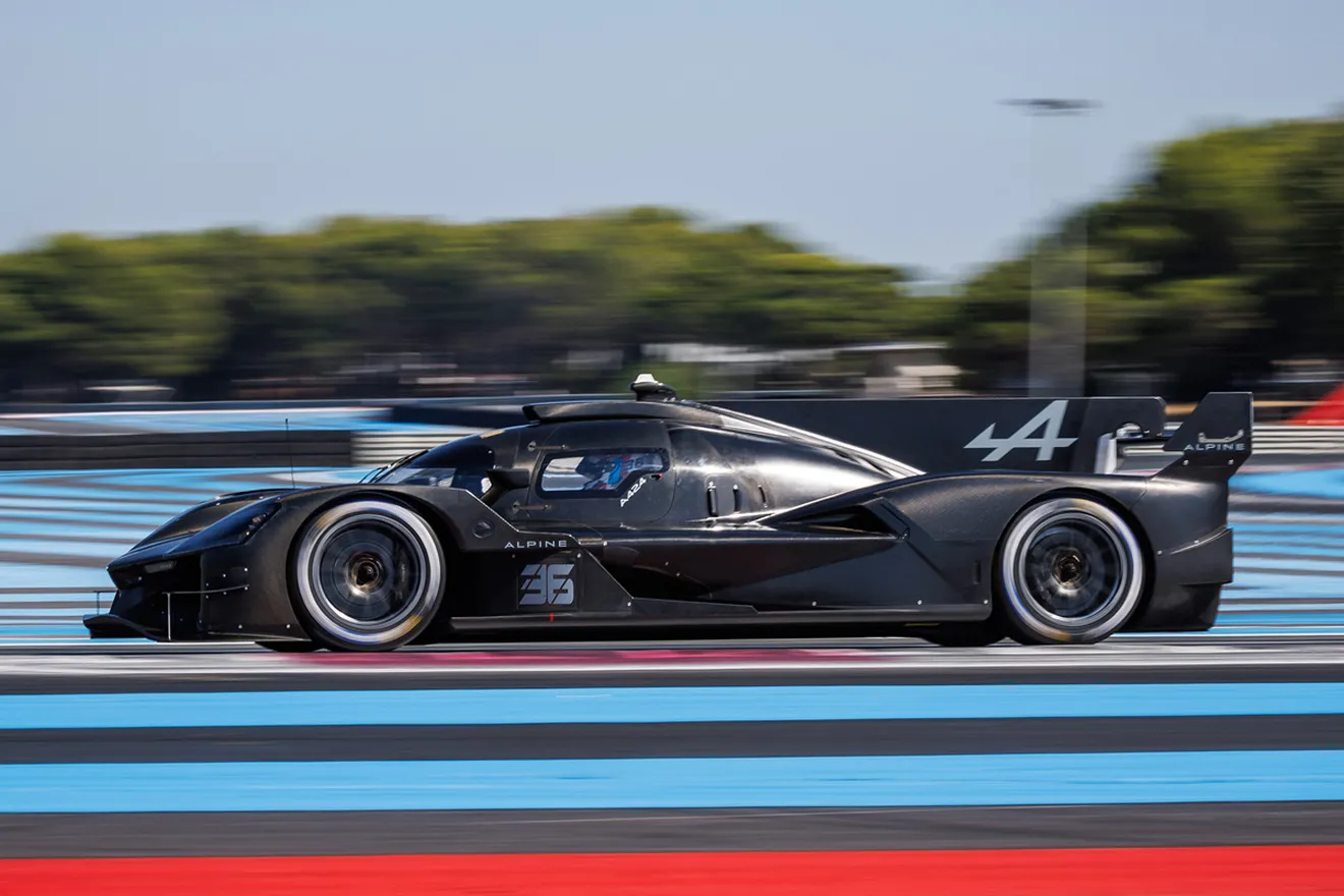 El Alpine A424_β LMDh completa su primer test en pista en el circuito de Paul Ricard