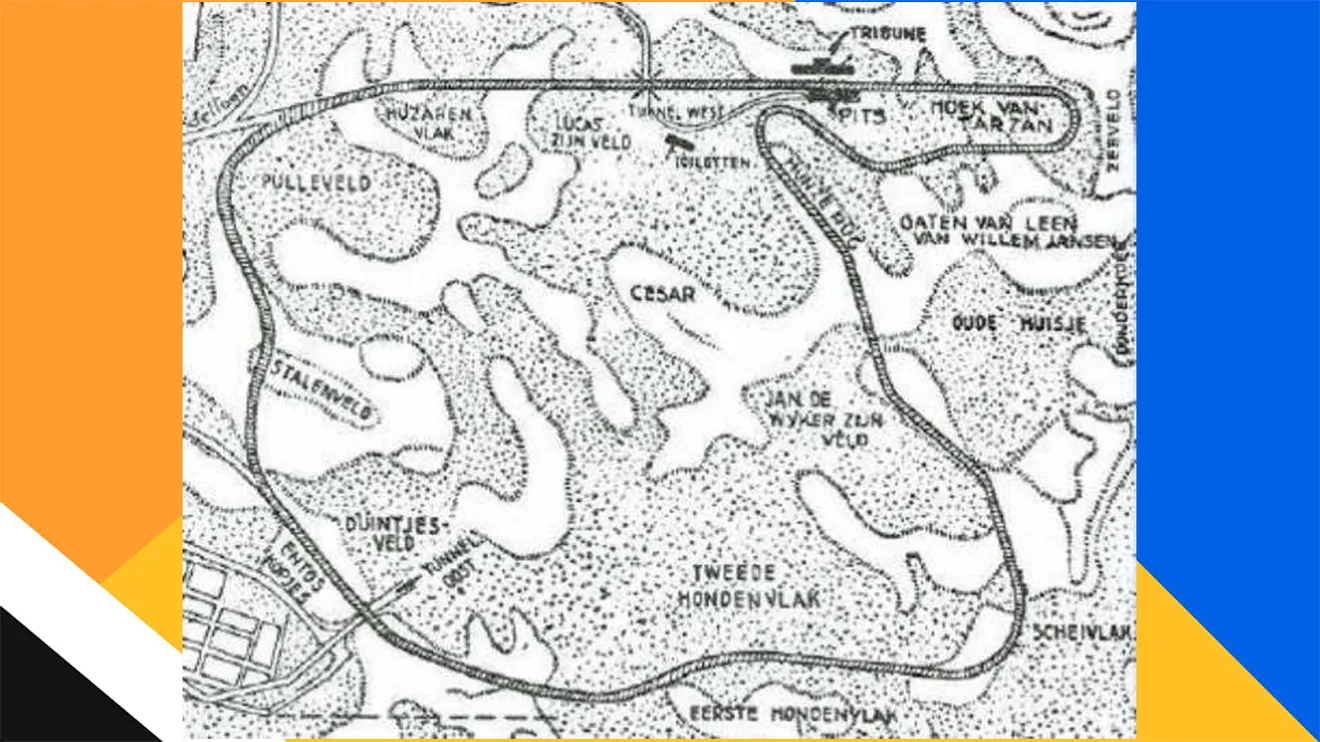 Mapa de Zandvoort en el año 1948