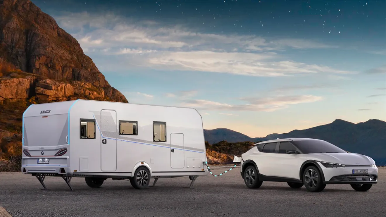 Knaus presenta la caravana ideal para coches eléctricos, ligera, bien equipada y con precios muy accesibles