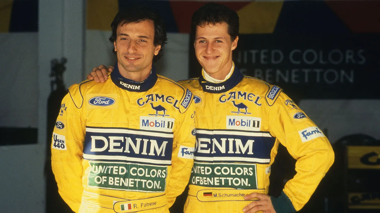 Benetton en 1993, Patrese con Michael Schumacher