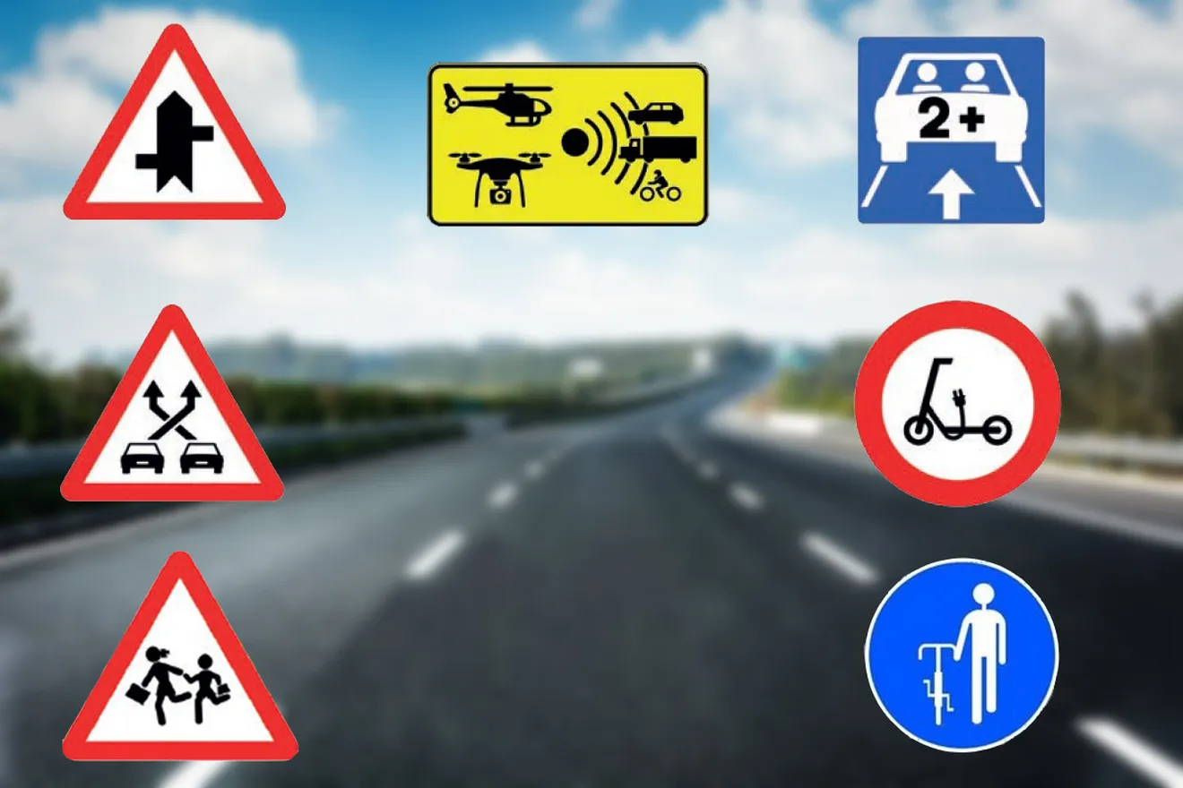Las nuevas señales de tráfico de la DGT, más modernas, informativas e inclusivas. ¿Qué significan?