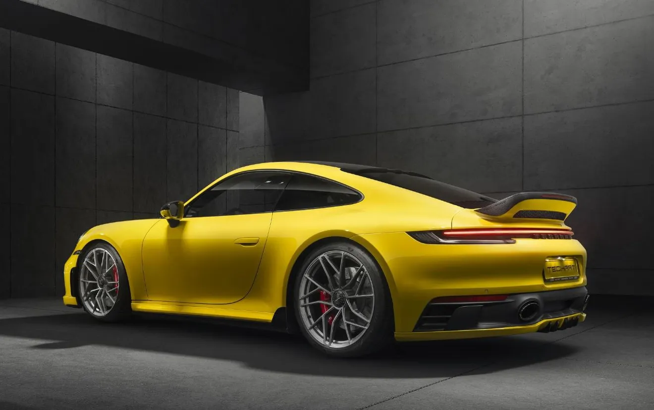 TECHART sabe lo que necesitan los dueños del Porsche 911, este nuevo spoiler trasero es un ejemplo, transforma la imagen y es más ligero
