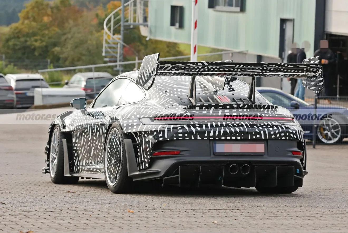 Fotos espía Porsche 911 GT3 RS MR Aero-Pack en Nürburgring