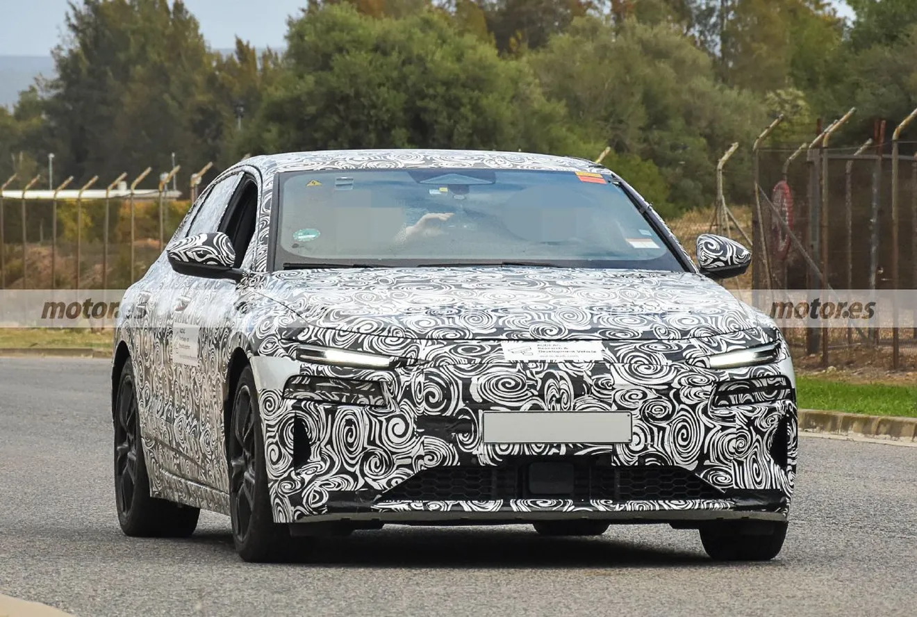 Las avanzadas tecnologías llevan al nuevo Audi A6 Sportback eléctrico a dejarse ver por primera vez en pruebas en España