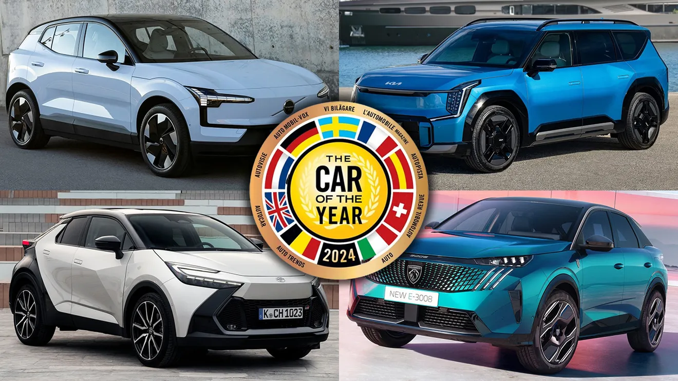 Los coches eléctricos protagonizan la lista de finalistas al premio Coche del Año 2024 en Europa
