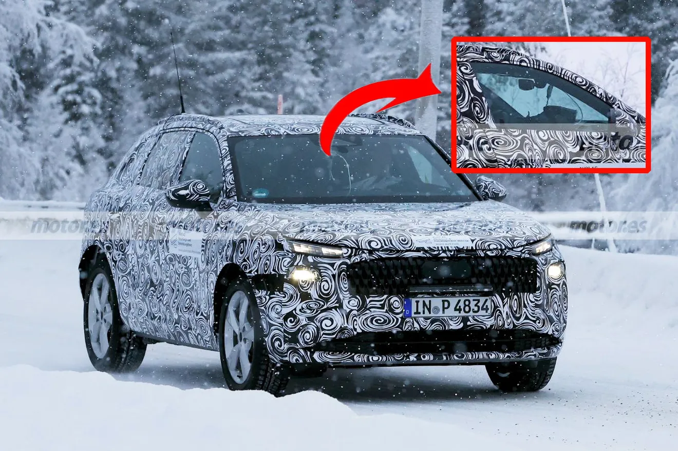 El nuevo Audi Q3 2025 deja ver en las gélidas pruebas de Invierno en Suecia detalles que hablan por sí solos