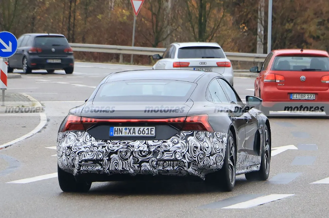 Fotos espía Audi e-tron GT Facelift 2025