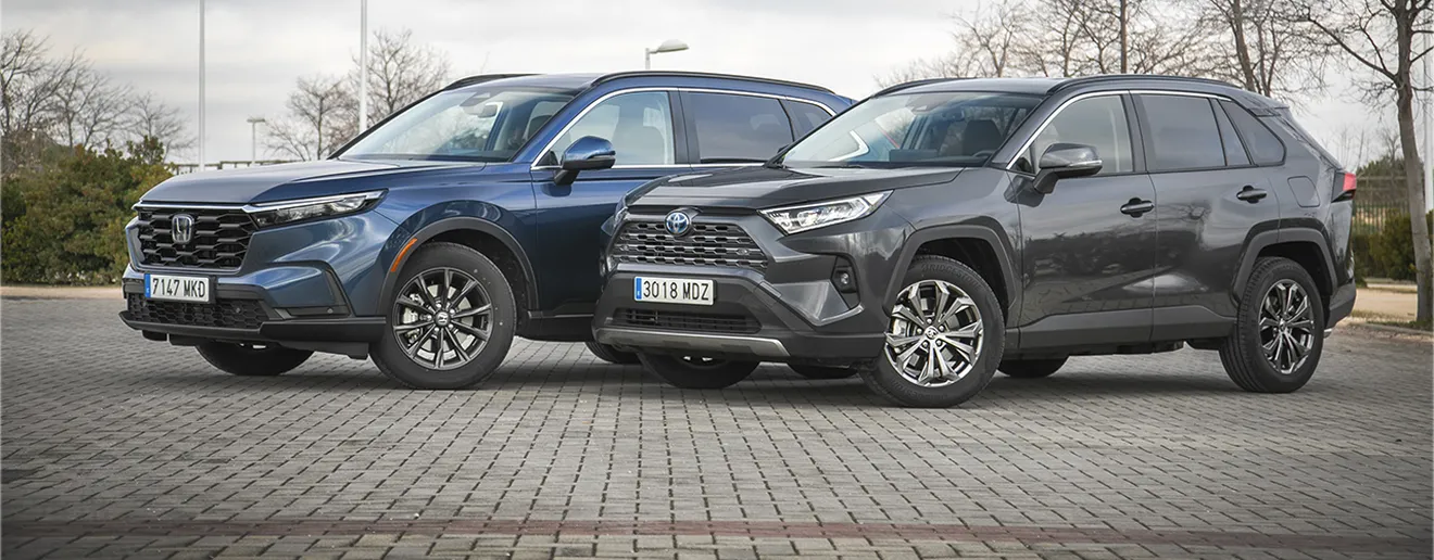 Comparativa Honda CR-V vs Toyota RAV4, dos híbridos con filosofías diferentes (con vídeo)