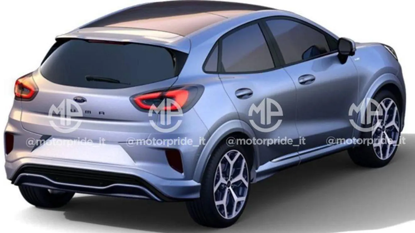 Ford Puma 2024 - foto espía posterior