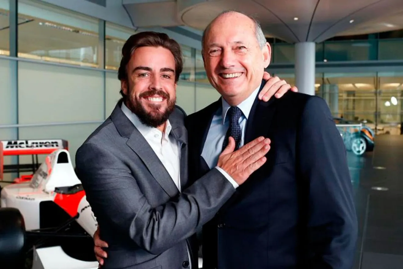 McLaren, Ron Dennis, la risa que le provocó Fernando Alonso y la venganza de este con una nectarina