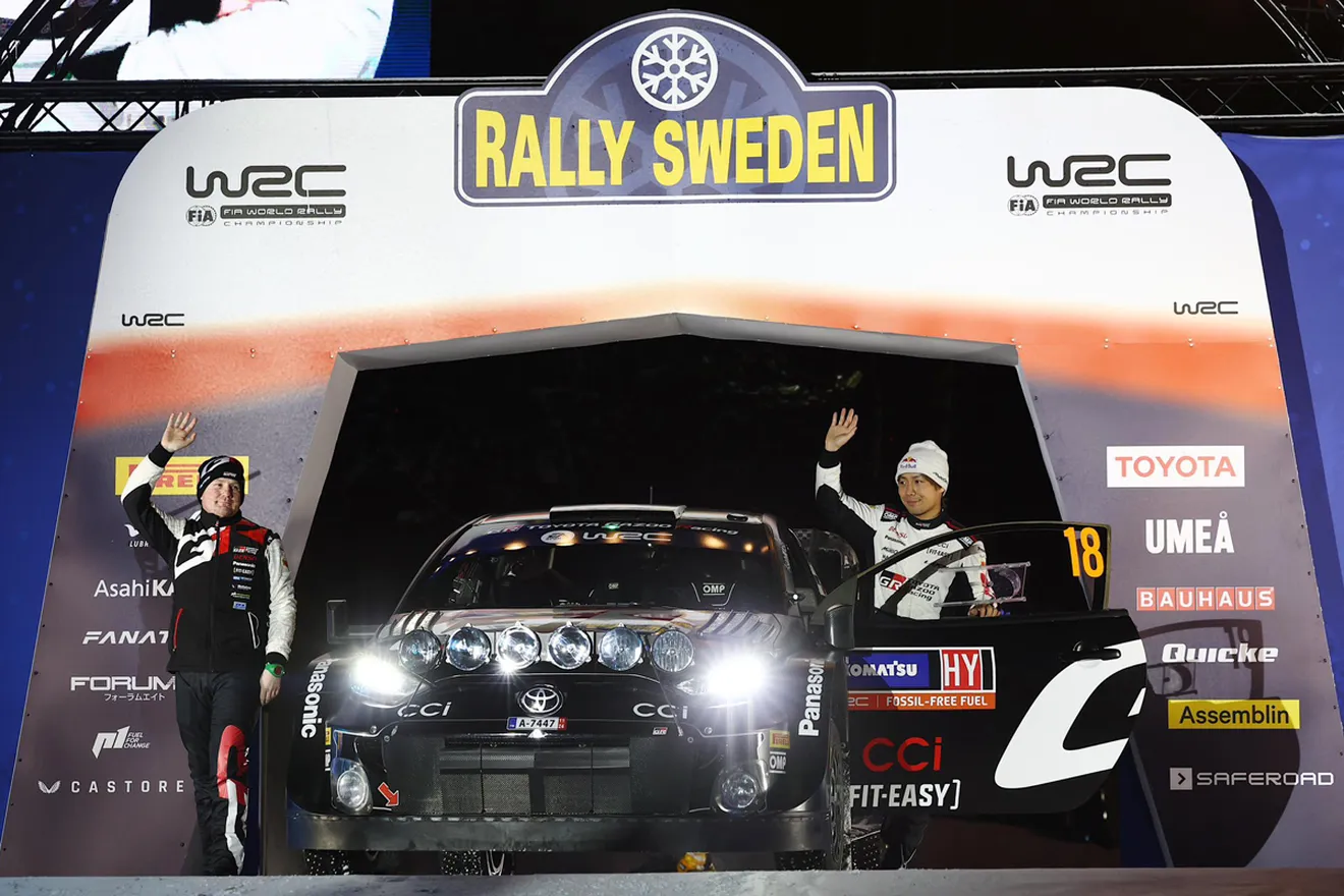 Kalle Rovanperä lidera el triplete de Toyota en el inicio del Rally de Suecia en Umea
