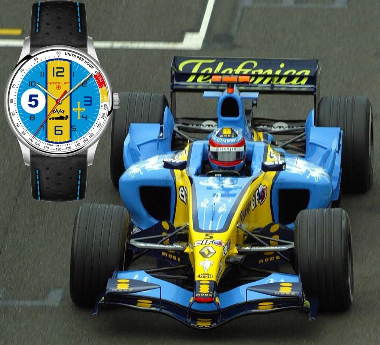 Reloj Aeroluft inspirado en Renault y Fernando Alonso