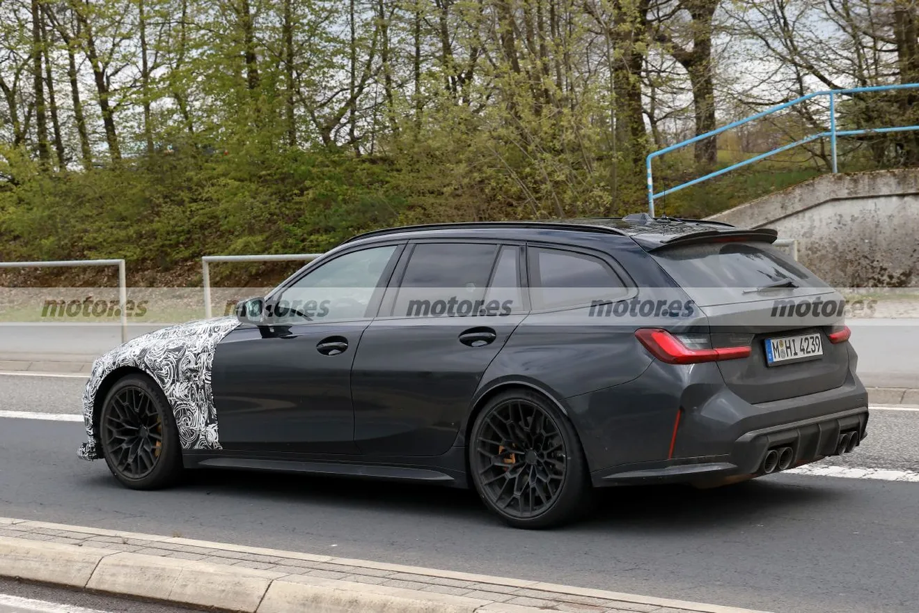 El nuevo BMW M3 CS Touring 2025 vuelve a ser cazado en pruebas, y esta vez con un diseño que deja poco a la imaginación11