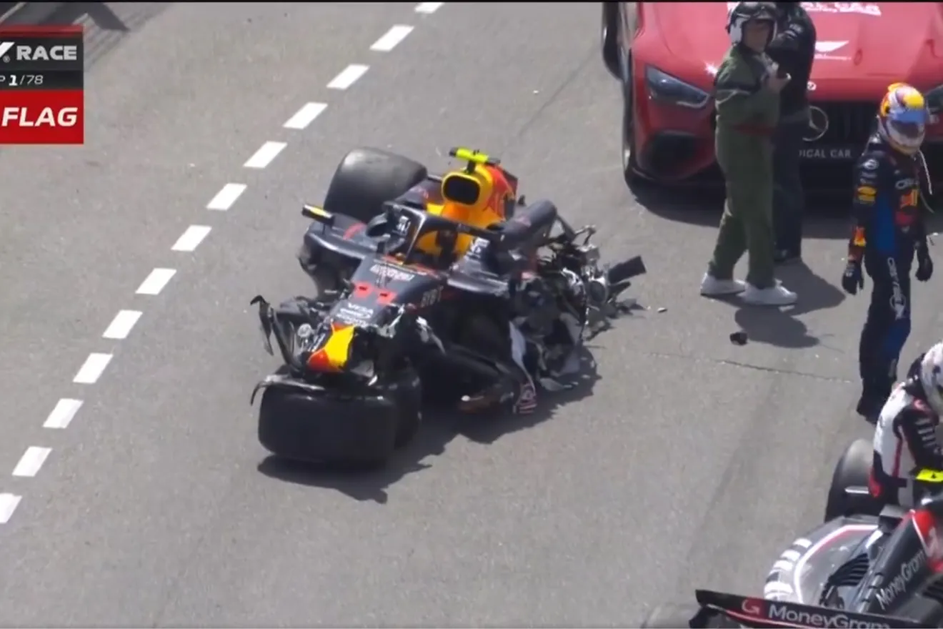 ¡Drama en Mónaco! Pinchazo de Carlos Sainz, Magnussen manda al muro a Pérez y los Alpine juegan al Destruction Derby