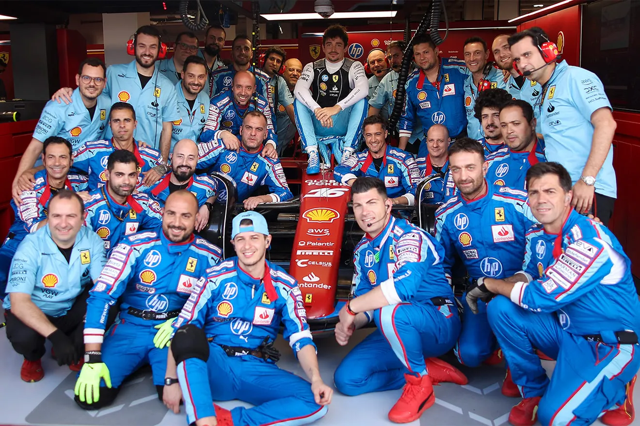 Nuevo cambio en Ferrari, que aparta al ingeniero de pista español de Charles Leclerc con efecto inmediato