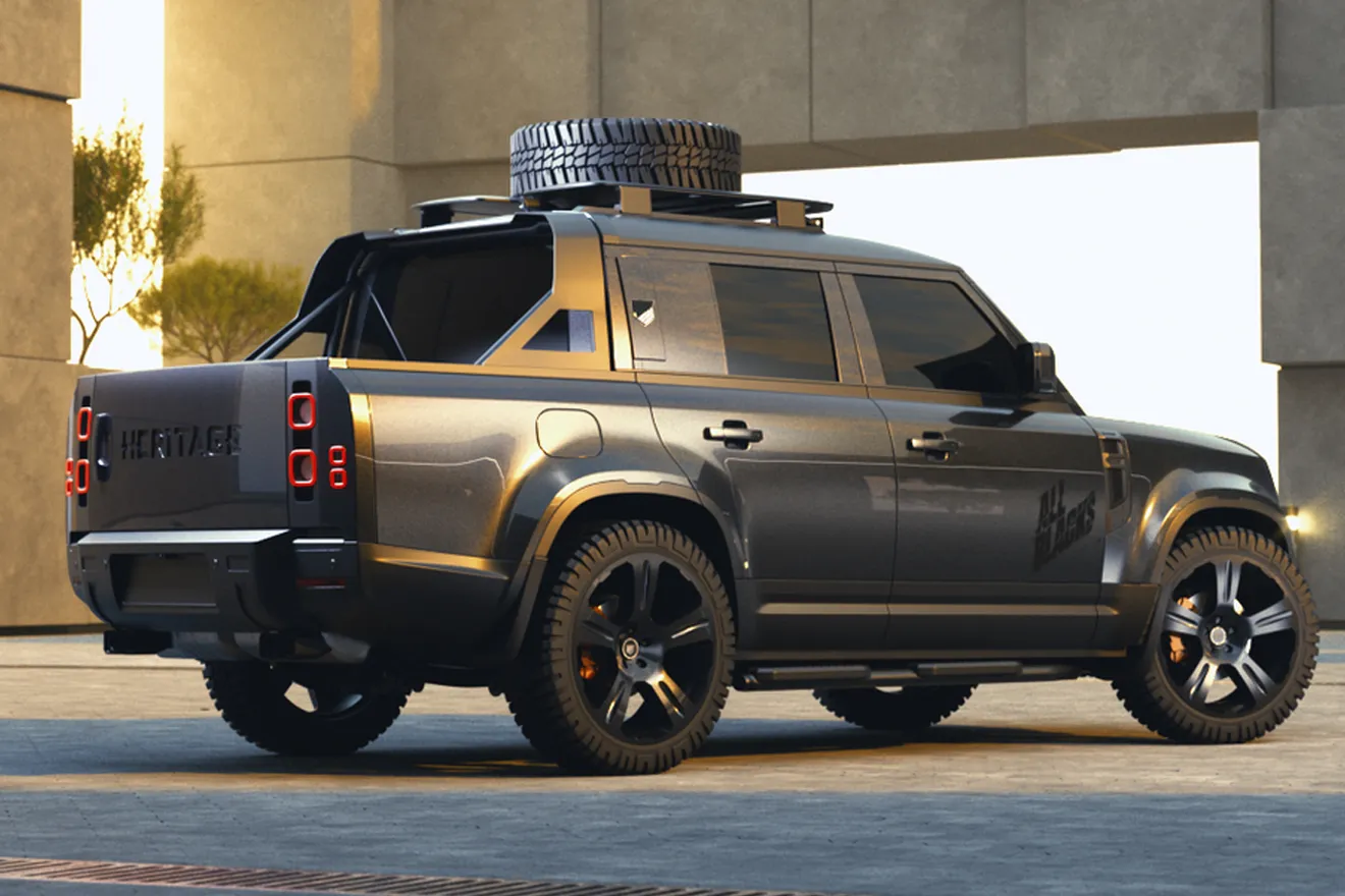 Heritage Customs transforma el lujoso Land Rover Defender en un pick-up, un sueño que cuesta un verdadero ojo de la cara