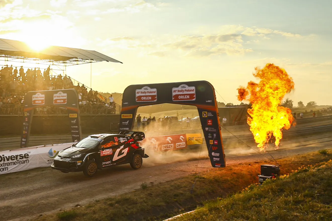 Ott Tänak repite como el más rápido en el SS1 y es el primer líder del Rally de Polonia