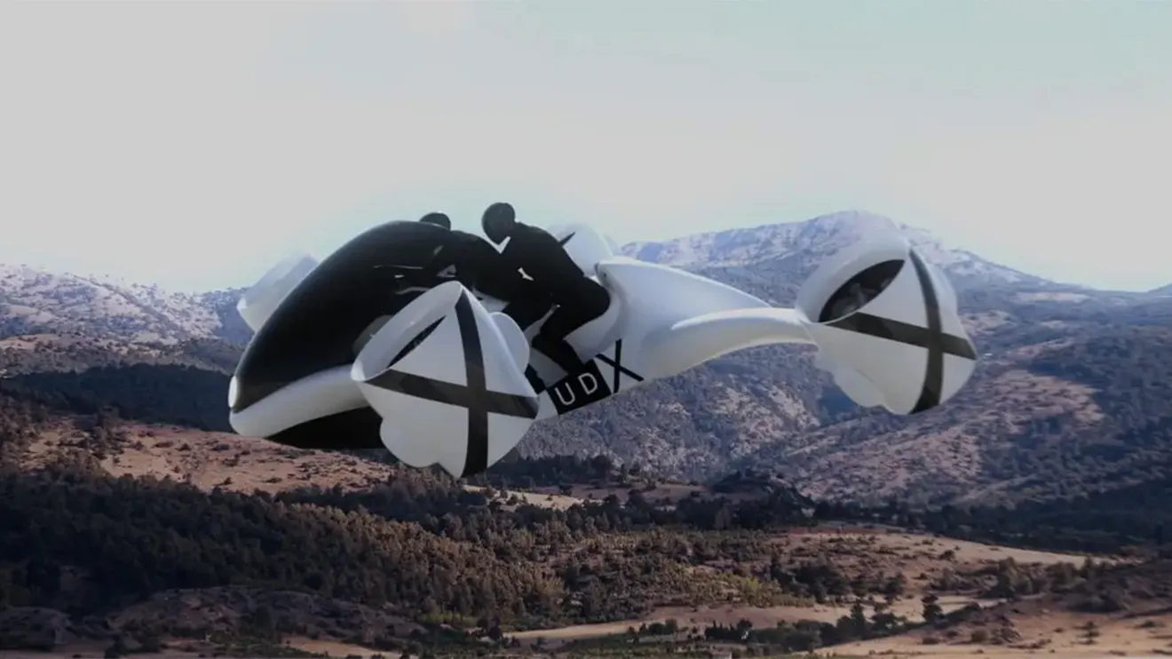 UDX Airwolf, una innovadora 'moto voladora' eléctrica con 430 CV para surcar los cielos y a precio de superdeportivo