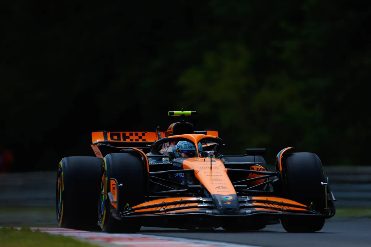 Lando Norris marca el ritmo en Budapest y siguen las dudas en Aston Martin