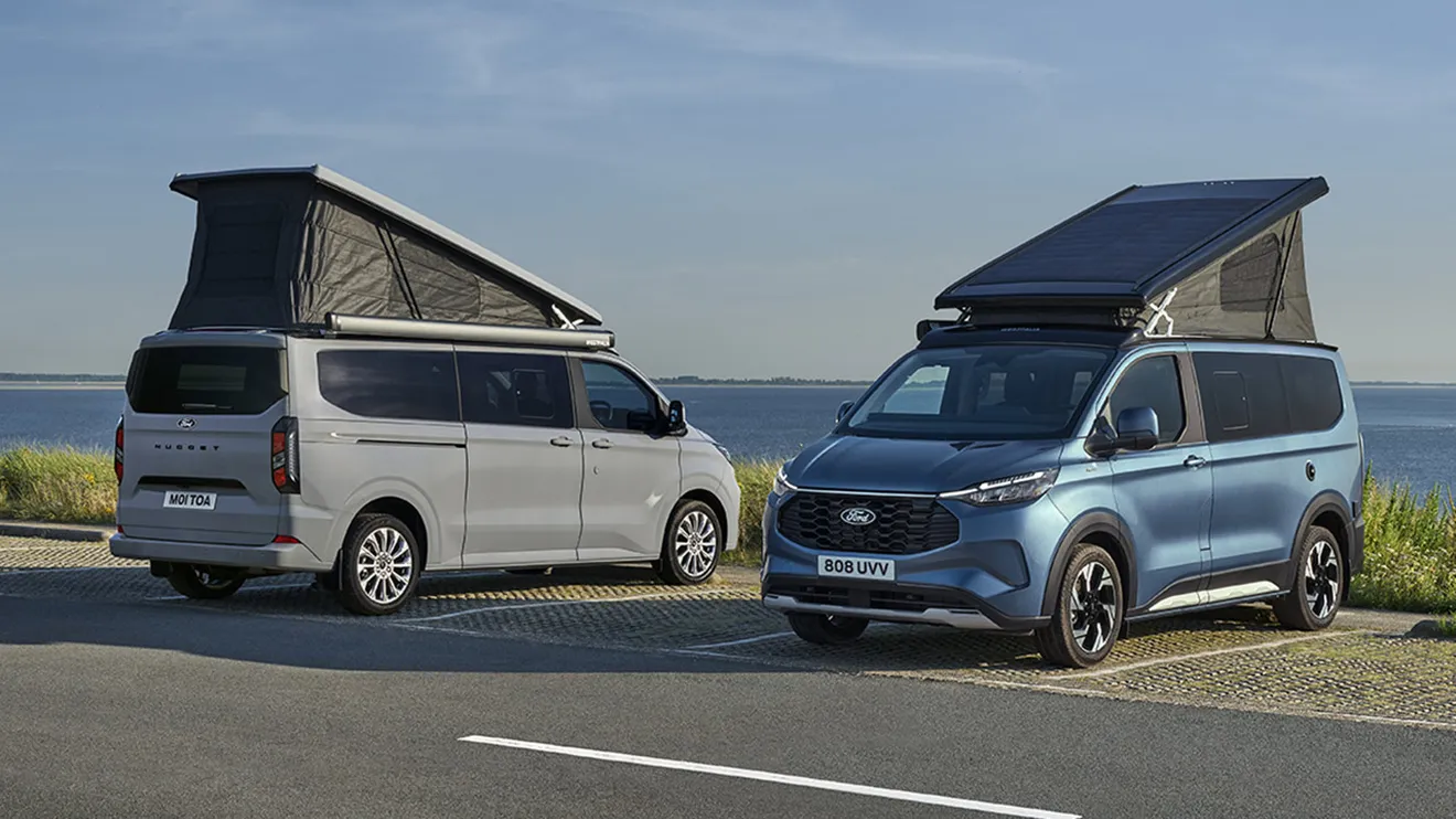 La furgoneta camper Ford Transit Custom Nugget estrena nuevas versiones y motor, ahora con batalla larga