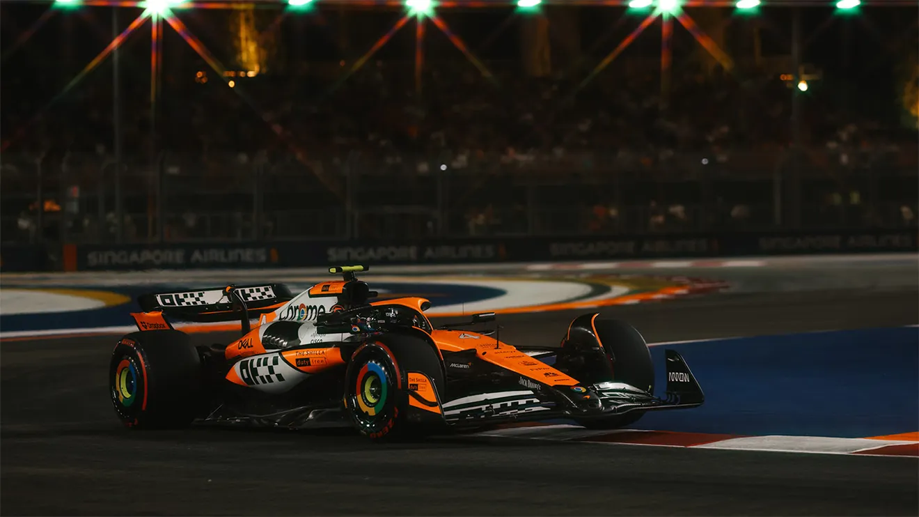 El duelo está servido entre Lando Norris y Charles Leclerc, los mejores el viernes en Singapur