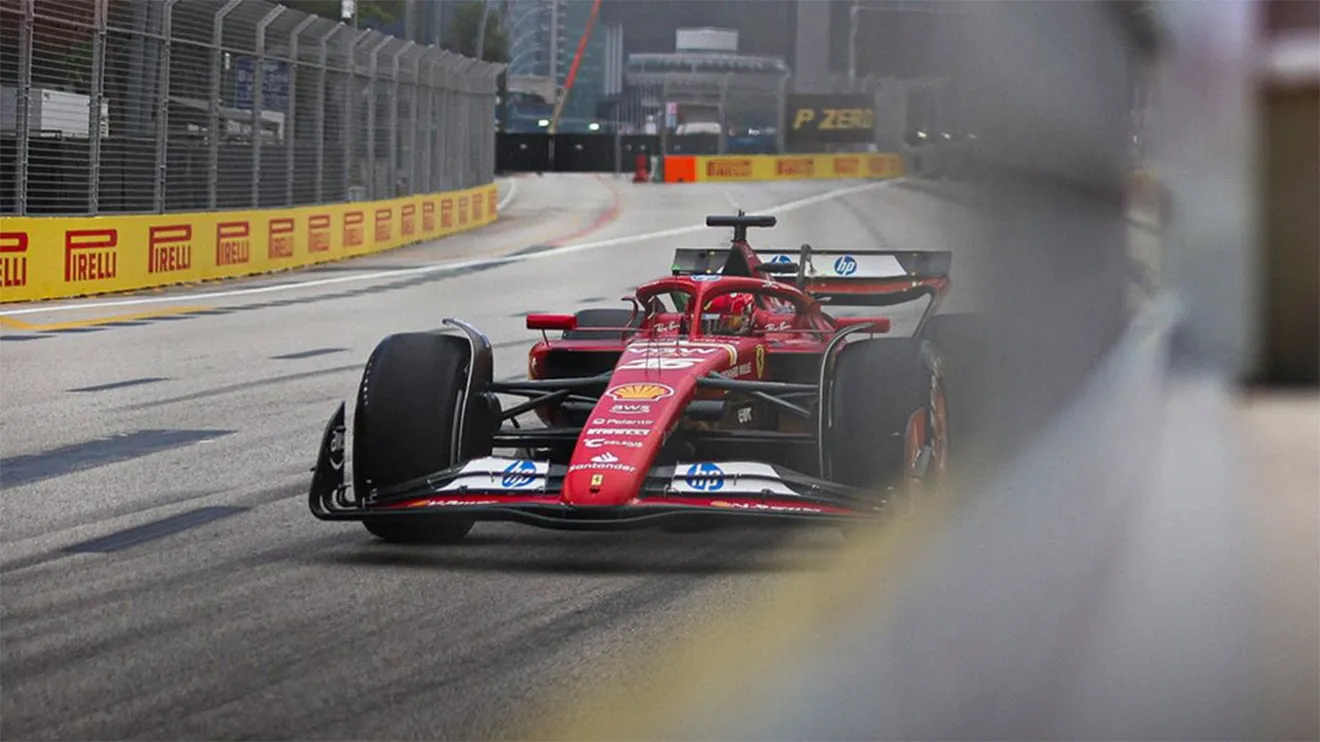 Máxima igualdad en Singapur, con tres equipos en un pañuelo y Charles Leclerc como el más rápido