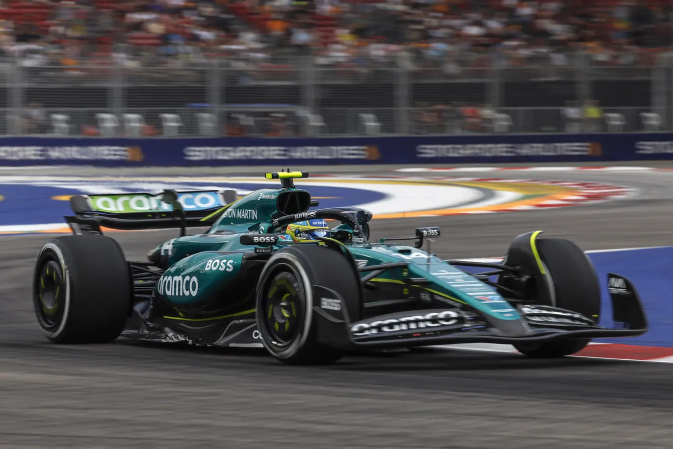 La salvada increíble de Fernando Alonso refleja el sufrimiento de Aston Martin en Singapur