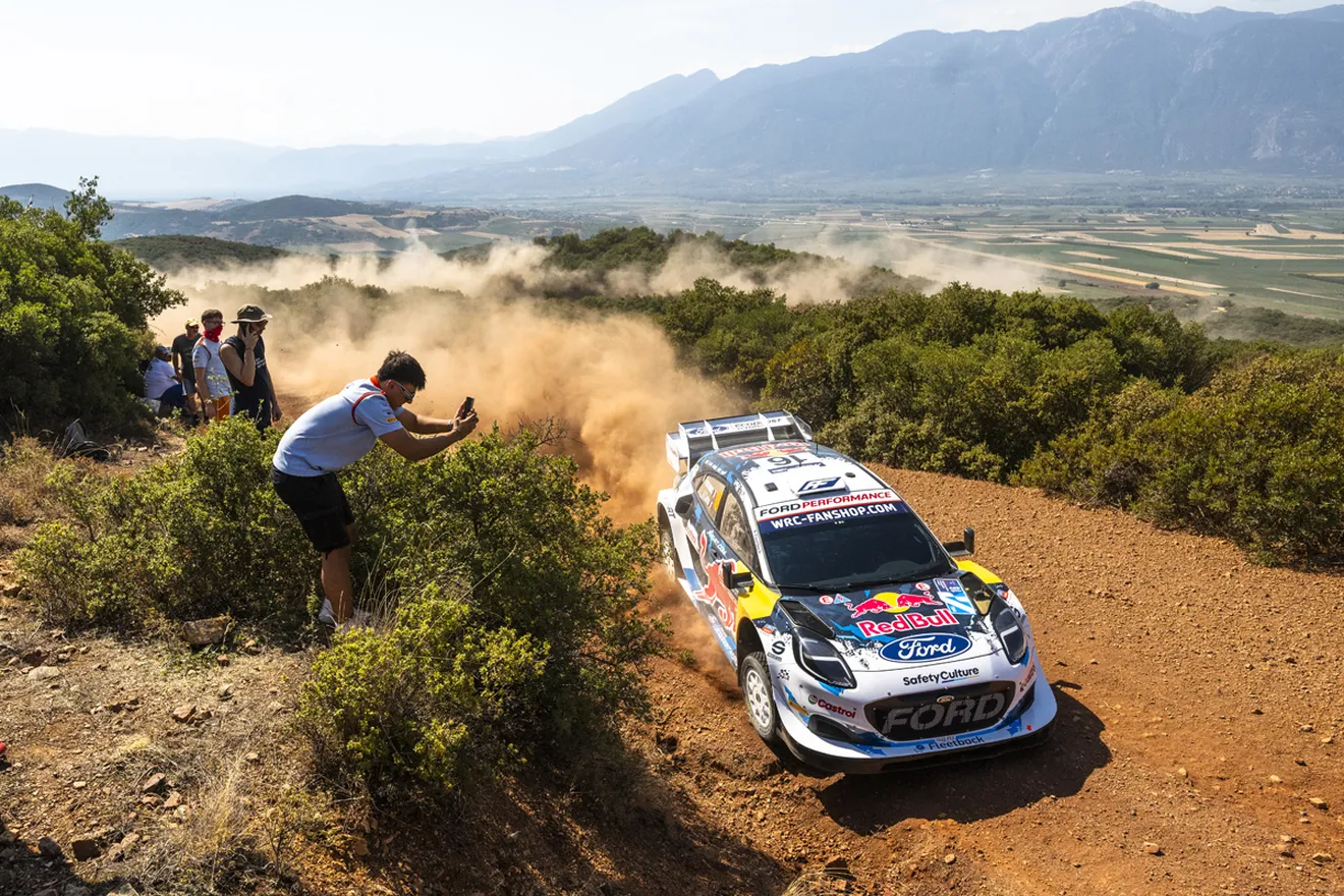 Sébastien Ogier es el primer líder de un Acrópolis Rally con un inicio bastante caótico