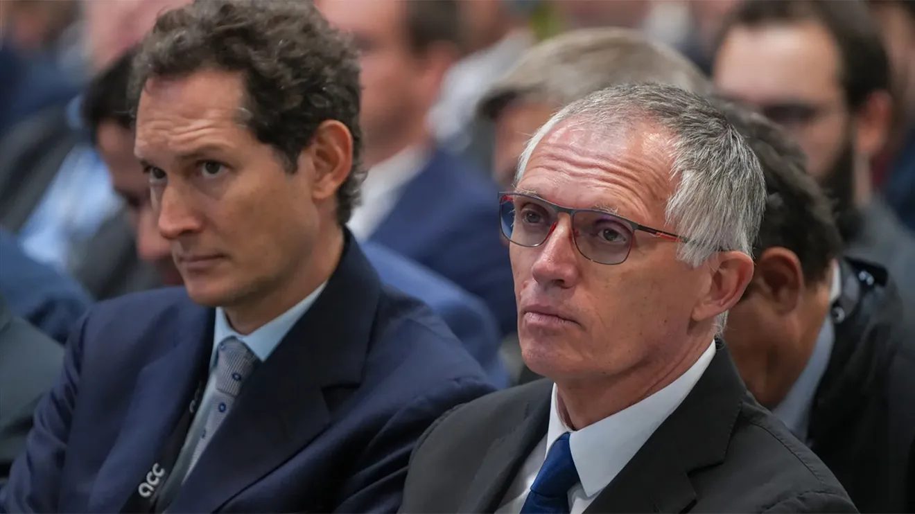 John Elkann y Carlos Tavares