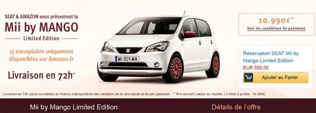 SEAT Mii by MANGO Limited Edition a la venta en Amazon