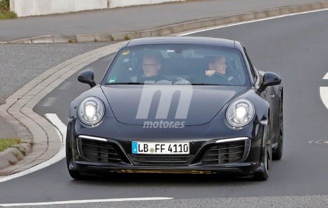 Porsche 911 2018 - foto espía frontal