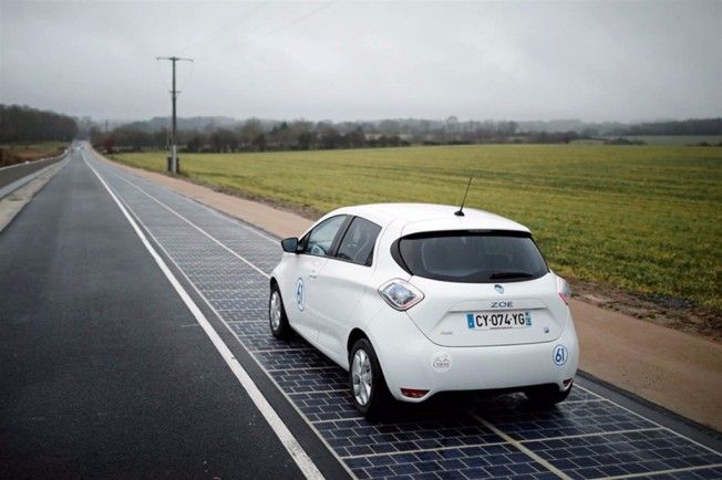 Carretera solar Wattway en Francia