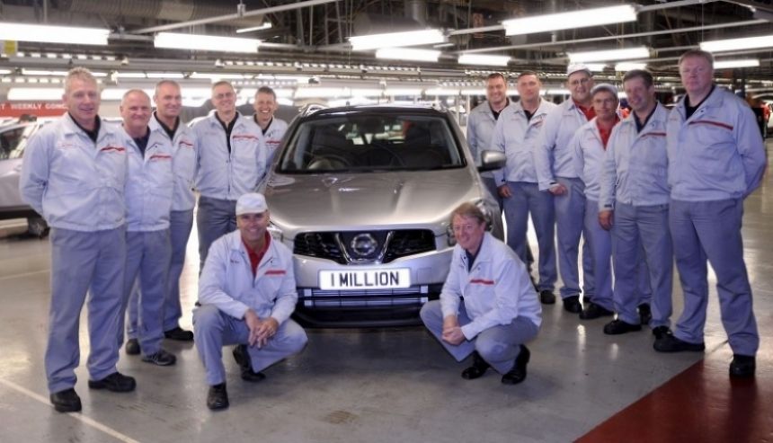 Nissan fabrica en Europa su Qashqai número un millón