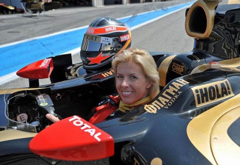 María de Villota prueba el Renault R29