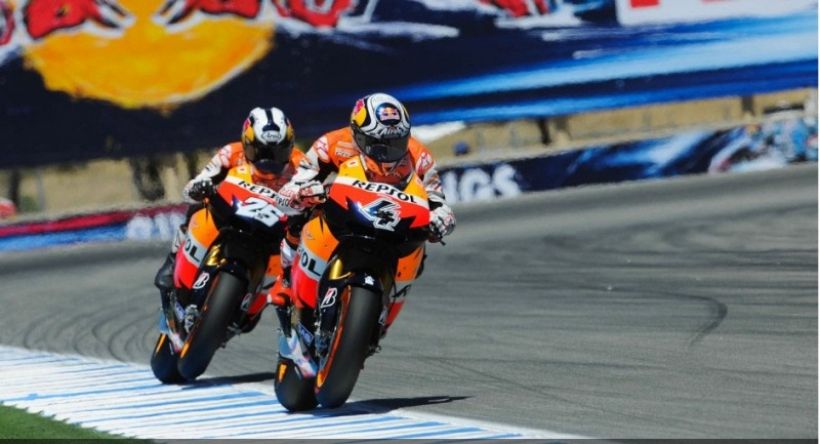 Pedrosa y Dovizioso luchan por el tercer puesto del mundial