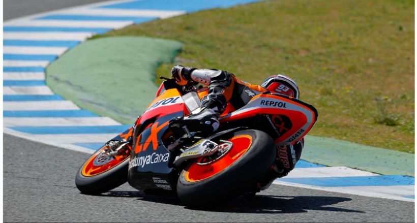 Marc Márquez el español más rápido en Jerez el día 2