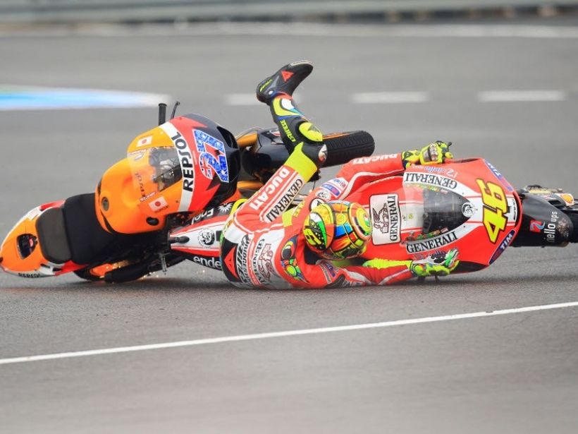 Rossi y Stoner pensaron en la colisión de Jerez