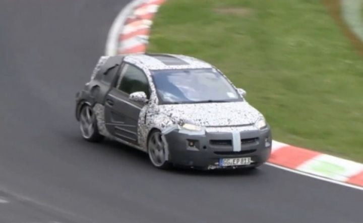 Vídeo espía: El Opel Adam lo da todo en Nürburgring