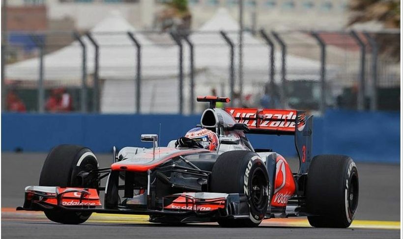 GP Europa 2012, Libres 3: Button al frente