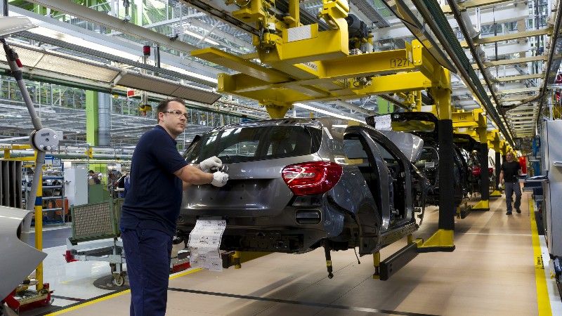 Mercedes Clase A producción