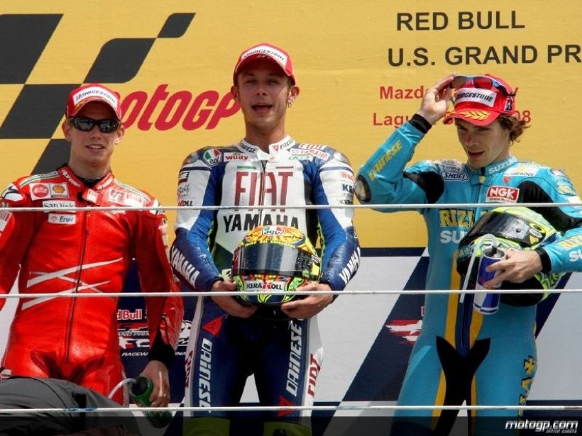 Valentino Rossi y Casey Stoner, enemigos para siempre