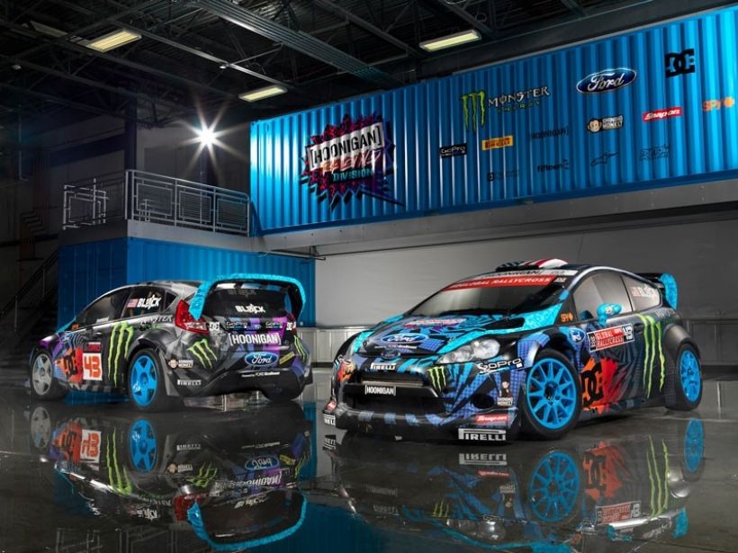 Ken Block estrena colores y garaje para su Ford Fiesta