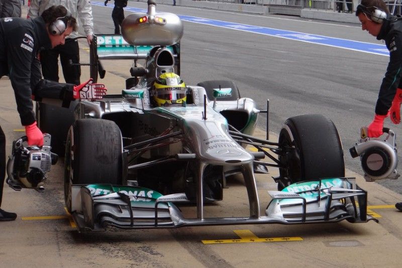 rosberg mercedes test barcelona 2013