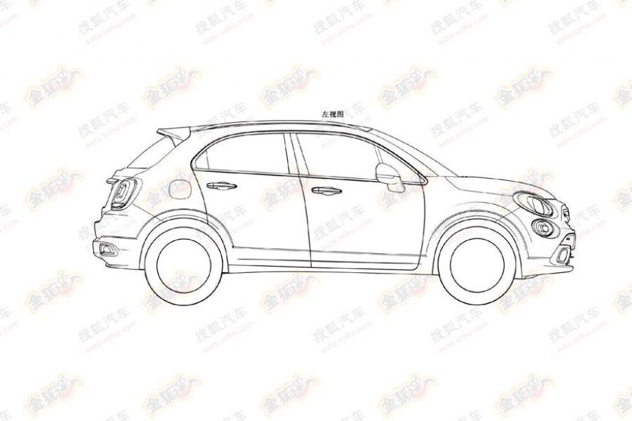 El Fiat 500X se filtra a través de sus patentes de diseño