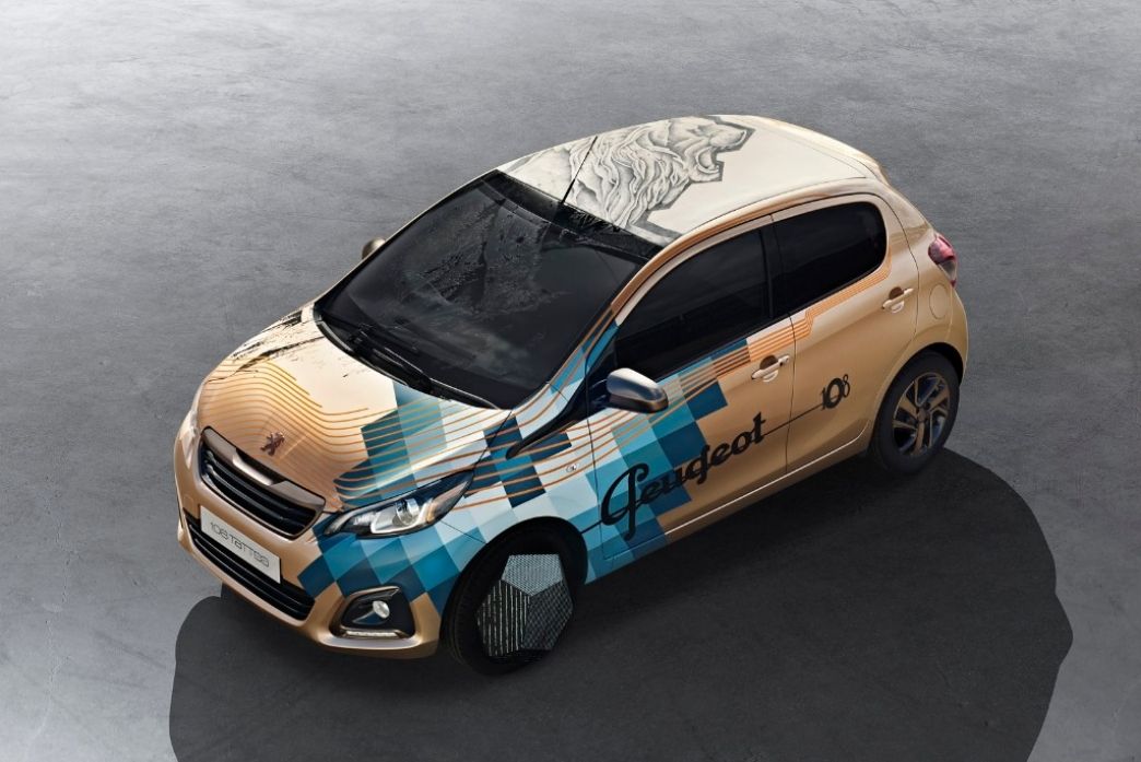 Peugeot 108 Tattoo Concept, un león tatuado en la carrocería