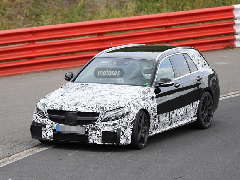 Nuevas fotos espía del Mercedes C 63 AMG Estate 2015